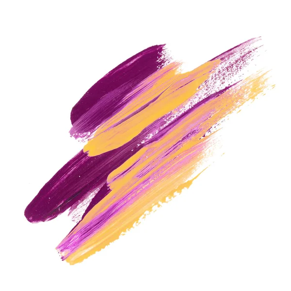 Абстрактный цветовой штрих. Ручной рисованный акриловый мазок — стоковое фото