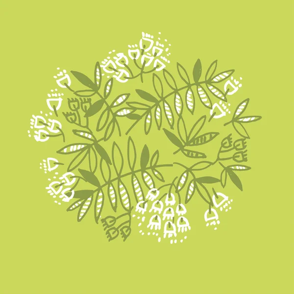 Moderne bloemmotief met tropische abstract verlaat. moderne tropi — Stockvector