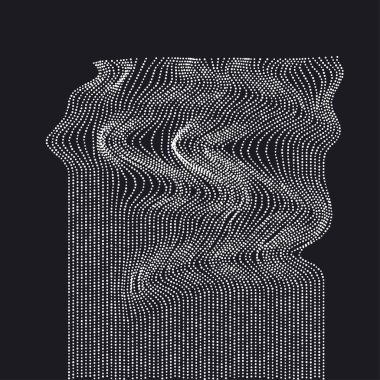 Beyaz Siyah soyut şelale kavramı. dinamik verilmiş parti