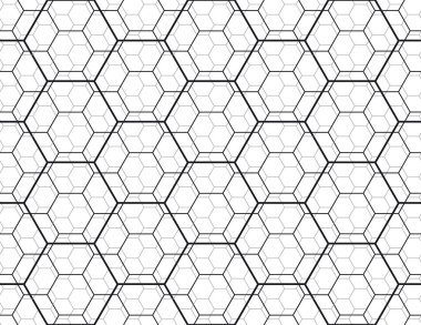 Geometri hat altıgen seamless modeli yüzey tasarımı, kumaş, kağıt ambalaj için. Modern soyut yinelenebilir motifi  