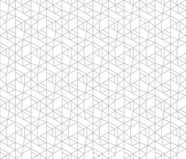 Vektör seamless modeli. Tek renkli kafes ile modern şık doku. Yinelenen geometrik üçgen kılavuz. Basit grafik tasarım. Trendy hipster kutsal geometri.