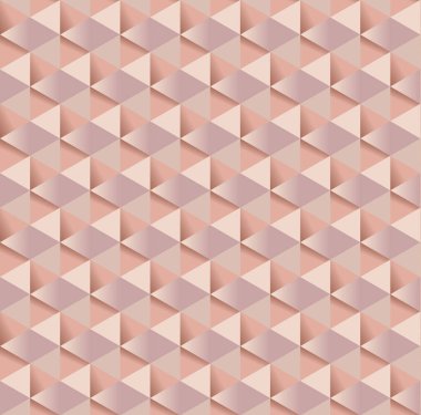 soluk renk pembe ihale zarif soyut yinelenebilir motif. geometri kadınsı duvar kağıdı illüstrasyon. şık kağıt seamless modeli 3d yanılsama ile kaydırma