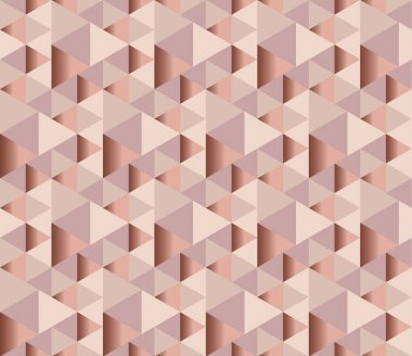 soluk renk pembe ihale zarif soyut yinelenebilir motif. geometri kadınsı duvar kağıdı illüstrasyon. şık kağıt seamless modeli 3d yanılsama ile kaydırma