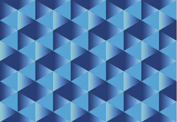 Djupblå papper illusion sömlösa mönster med rektangulär. ljusa sport stil geometrisk abstrakta repeterbara motiv. geometri tapet illustration. — Stock vektor