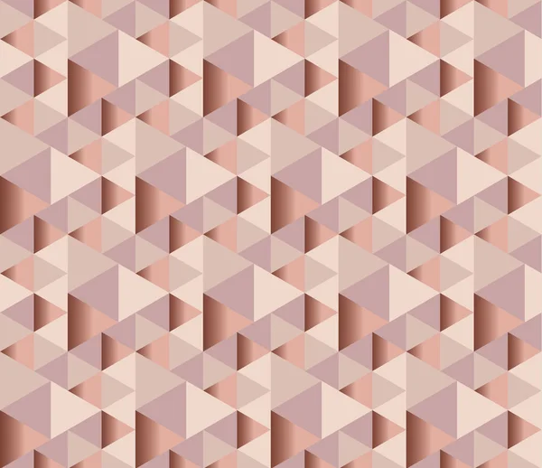 Blasse Farbe rosa zarte elegante abstrakte wiederholbare Motiv. Geometrie feminine Tapete Illustration. schickes Packpapier nahtloses Muster mit 3D-Illusion — Stockvektor