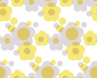 Vektör çizim kavramı geometri şekil çiçek yüzey tasarımı, üstbilgi, kumaş üzerinde. Az ve öz minimalist tarzda seamless modeli. Kavramı iki renkli yinelenebilir motifi.