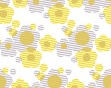 Vektör çizim kavramı geometri şekil çiçek yüzey tasarımı, üstbilgi, kumaş üzerinde. Az ve öz minimalist tarzda seamless modeli. Kavramı iki renkli yinelenebilir motifi.