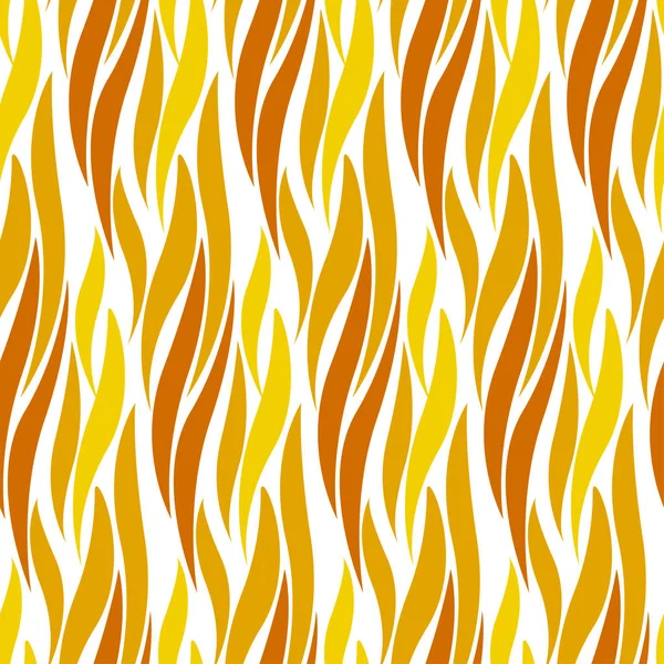 Onde abstraite motif sans couture rouge et jaune. Concept pétale floral moderne motif reproductible pour la conception de surface, papier d'emballage, tissu . — Image vectorielle