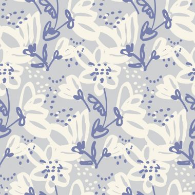 El yüzey tasarımı, ambalaj kağıt, kumaş, arka plan için eski püskü çiçek seamless modeli çekilmiş. Stil soluk renk çiçek yinelenebilir motif kroki.