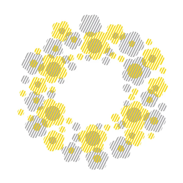Estilo de geometria conceitual ilustração vetorial floral. Fluxo abstrato — Vetor de Stock