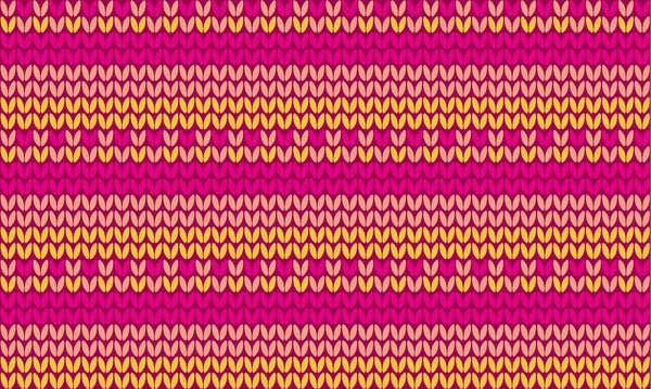 Concept simple tricoté motif sans couture dans les couleurs d'été. Motif répétable pour la conception de surface, fond, carte, en-tête, web et projets d'impression . — Image vectorielle