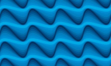 yüzey tasarımı için soyut mavi su dalgası seamless modeli. geometri kavramı vektör çizim için kumaş, ambalaj kağıdı, arka plan