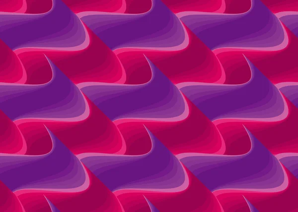 Elvont színek hullám varrat nélküli mintát felület tervezése. geometria fogalma vektoros illusztráció disco stílusban szövet, csomagolópapír, háttér — Stock Vector