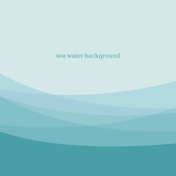 Abstract blue sea water moderne achtergrondontwerp. Abstracte vectorillustratie voor koptekst, speleoloog, kaart, print en web design. — Stockvector