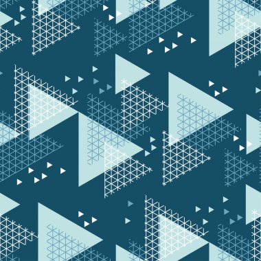 Kavram kış geometri seamless modeli Modern stil vektör çizim üstbilgi, kart, poster, davet için. Soyut çizgi ızgara desen üçgen motifi kış ve xmas projeleri için.