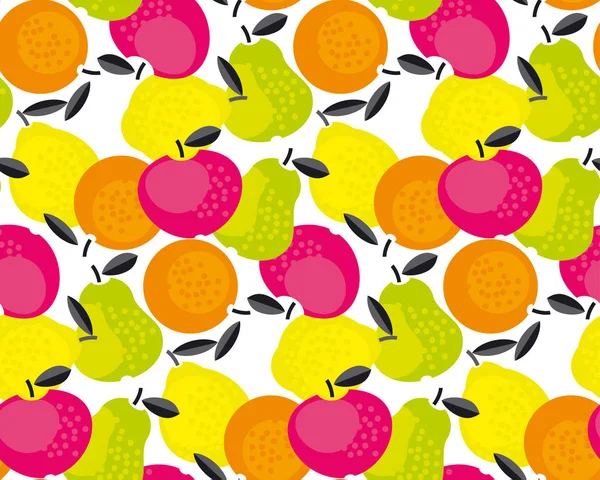 Einfaches Sommerfruchtsymbolset für Etiketten, Oberflächendesign. Vektorillustration für Web- und Printdesign. — Stockvektor