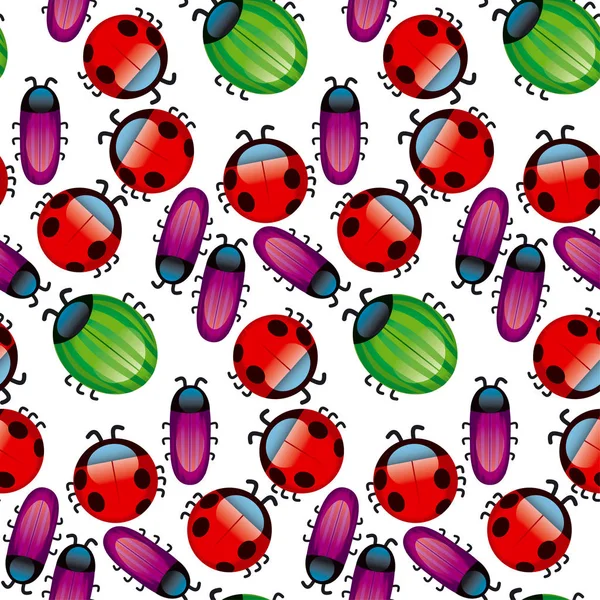 Yaz şirin Dikişsiz desen rahatsız ediyor. poster, yazdırma için illüstrasyon vektör ve web tasarım