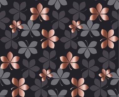 soyut altın sonbahar desen vektör çizim bırakır. ihale zarif kutlama tarzı dekoratif seamless modeli. arka plan tasarım 