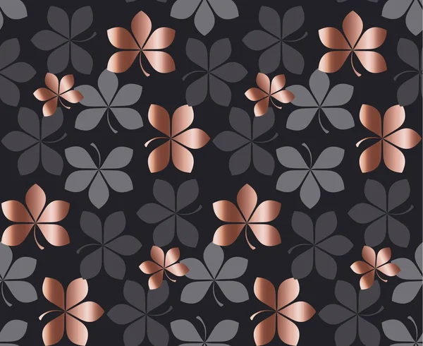 soyut altın sonbahar desen vektör çizim bırakır. ihale zarif kutlama tarzı dekoratif seamless modeli. arka plan tasarım 