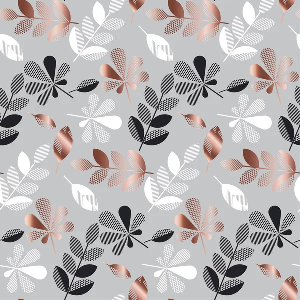 soyut altın sonbahar desen vektör çizim bırakır. ihale zarif kutlama tarzı dekoratif seamless modeli. arka plan tasarım