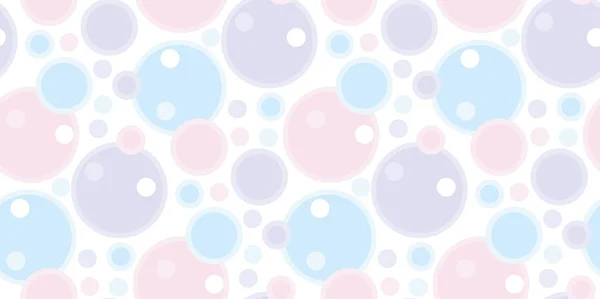 Пастельные цвета бледные абстрактные пузырь векторные иллюстрации. нежная элегантный стиль абстрактной геометрии Бесшовные шаблон дизайна — стоковый вектор