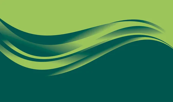 Абстрактний градієнтний хвильовий фон для веб- та друку. Векторні ілюстрації для дизайну поверхні. вільний елемент зеленого кольору води . — стоковий вектор