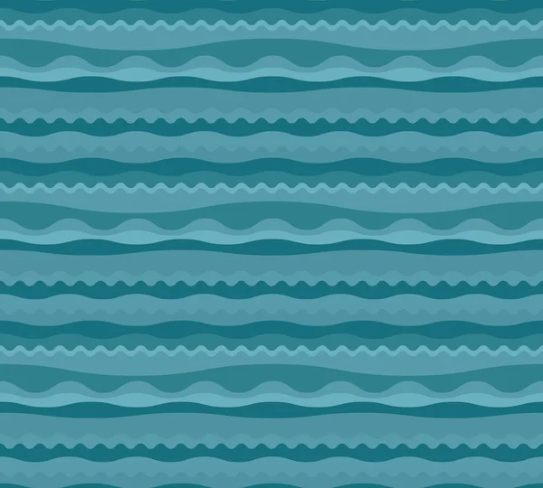 Abstrakte Geometrie Wellenhintergrund. Vektor nahtlose Muster für Stoff, Packpapier, Druck und Web-Oberflächendesign. marine blaue Farbe abstraktes Konzept-Design. — Stockvektor