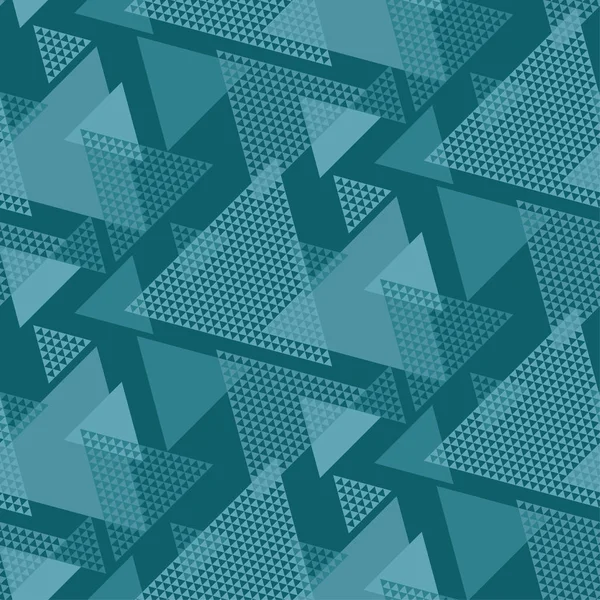 Motivo abstrato do triângulo. cor azul marinho design conceito abstrato. padrão sem costura vetorial para tecido, papel de embrulho, impressão e design de superfície da web — Vetor de Stock