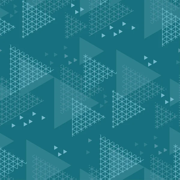 Soyut üçgen motif. deniz mavi renk soyut konsept tasarımı. vektör Dikişsiz desen kumaş, kağıt, baskı ve web yüzey tasarımı ambalaj için 