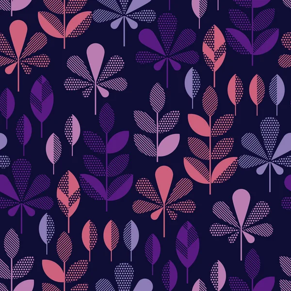 sonbahar yaprak parlak canlı renkler geometri modern motifi düşüyor. vektör çizim yüzey tasarımı için. Mevsimlik yaprakları Dikişsiz desen kumaş, arka plan, üstbilgi