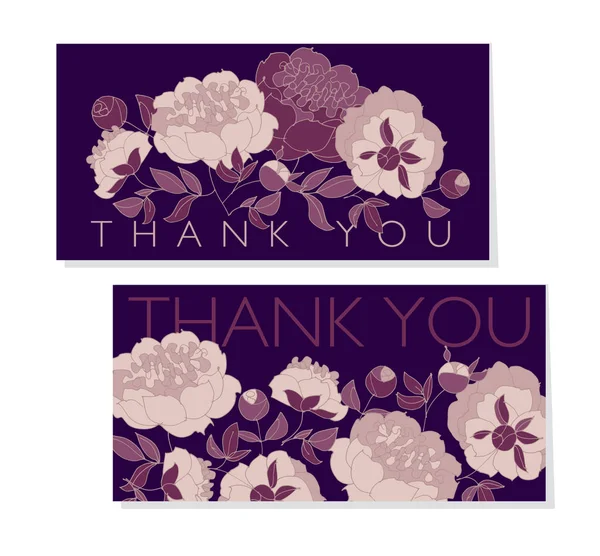 Rosa color peonía flor sobre fondo negro vector ilustración. boceto dibujado a mano patrón floral para tarjeta, invitación de boda, diseño de superficie — Vector de stock