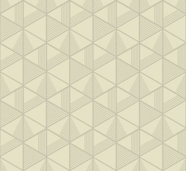 concept seamless pattern with pale mono-color geometry triangle. simple 3d illusion abstract geometry line motif for surface design clipart