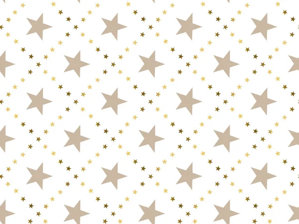 Luxury abstract star concept seamless pattern. Christmas festive textile vector illustration. Repeatable motif for  wrapping paper, fabric, background. — Stock Vector