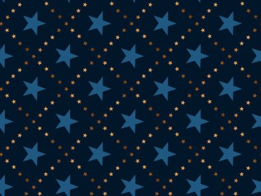 Lüks soyut yıldız kavram seamless modeli. Noel şenlikli tekstil vektör çizim. Ambalaj kağıt, kumaş, arka plan için tekrarlanabilir motifi. 