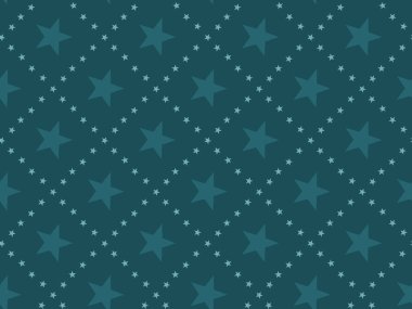 Yeşil soyut yıldız kavram seamless modeli. Noel şenlikli tekstil vektör çizim. Ambalaj kağıt, kumaş, arka plan için tekrarlanabilir motifi. 