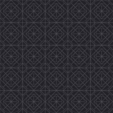 Siyah çizgi geometri seamless modeli. Vektör arka plan. Ambalaj kağıt, kumaş, zemin için zarif lüks stil yinelenebilir motifi.