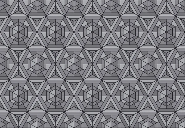 Mozaïek geometrie naadloze patroon. Vector achtergrond. Elegante luxe stijl herhaalbare motief voor het verpakken van papier, stof, achtergrond. — Stockvector