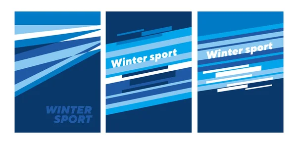 Абстрактный шаблон зимнего спорта . — стоковый вектор