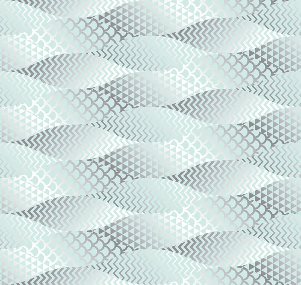 Water abstracte geometrische naadloze structuurpatroon. — Stockvector