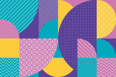 pastel renkli soyut çok renkli geometrik desen.