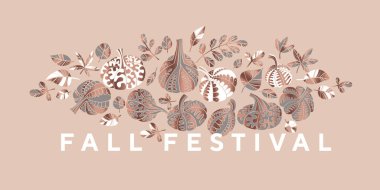 Gül sarısı ve gri dekoratif balkabağı