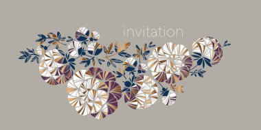 Yeni retro tarzı şakayık çiçek desenini kabul et