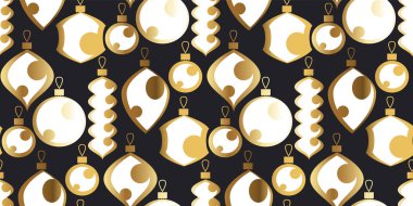 Basit retro tarzı xmas topları pürüzsüz patırtı