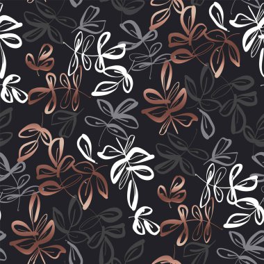 Zarif el yapımı, arka plan, paket, kumaş, tekstil, ambalaj, yüzey, ağ ve baskı tasarımı için kusursuz desen. Tekstil ve lüks proje için tekrarlanabilir motif.