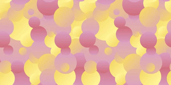 网纹色圈混乱无缝图案的背景 纺织品 包装材料 网纹和印刷品设计 纯黄与粉红色和谐相处 — 图库矢量图片