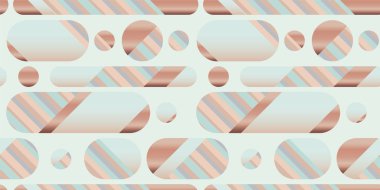 Soyut pastel rengi, arka plan, kumaş, tekstil, ambalaj, yüzey, ağ ve baskı tasarımı için uzun oval geometrik dikişsiz desen. Zarif, tek cinsiyetli fayans ilişkisi.