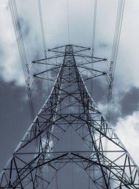 Perspektif Görünümü bir eletricity pilon