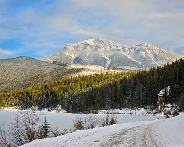 Зимовий пейзаж Британської Колумбії Канади — стокове фото