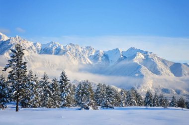 Fairmont dağ aralığı manzara kış