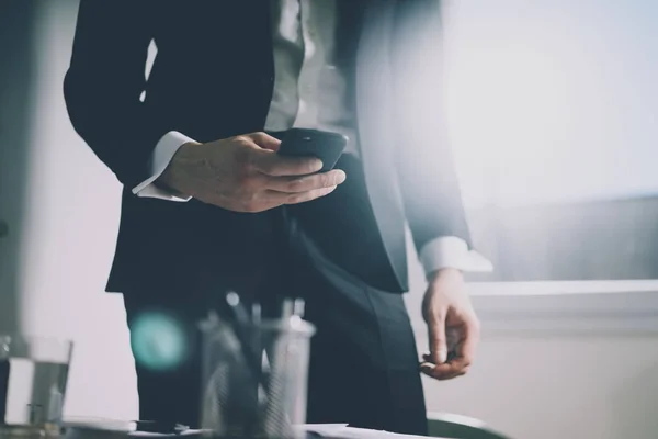 businessman using smart phone